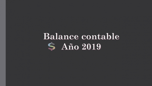 Balance año 2019