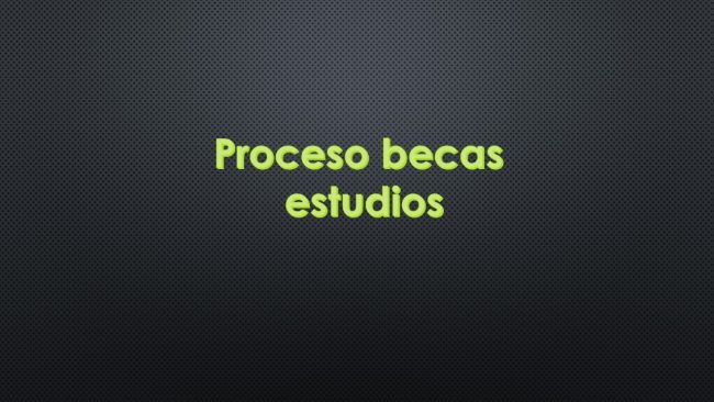 becas estudios