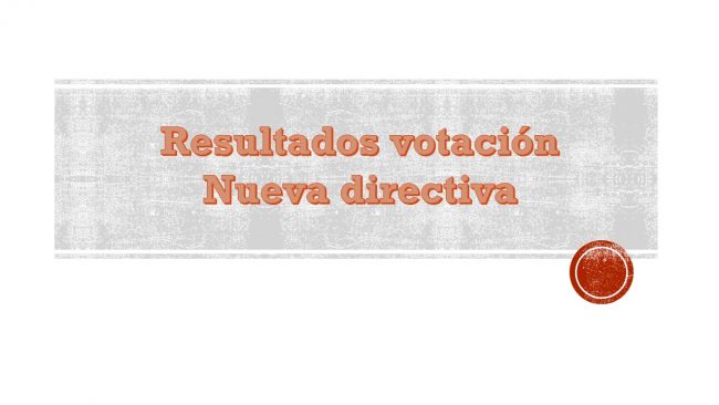 votacion nueva directiva